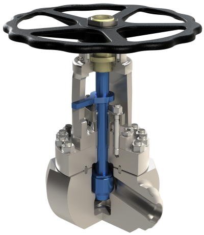 Absperrventile mit verbolztem Deckel - CAD-Zeichnung 4 | Copyright: PROVALVE Armaturen GmbH & Co. KG