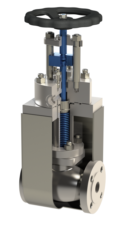 Doppelmantelarmatur - CAD-Zeichnung 17 | Copyright: PROVALVE Armaturen GmbH & Co. KG
